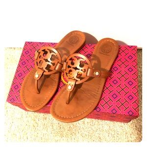 Tory Burch Miller Sandals in vintage vachetta sz 6